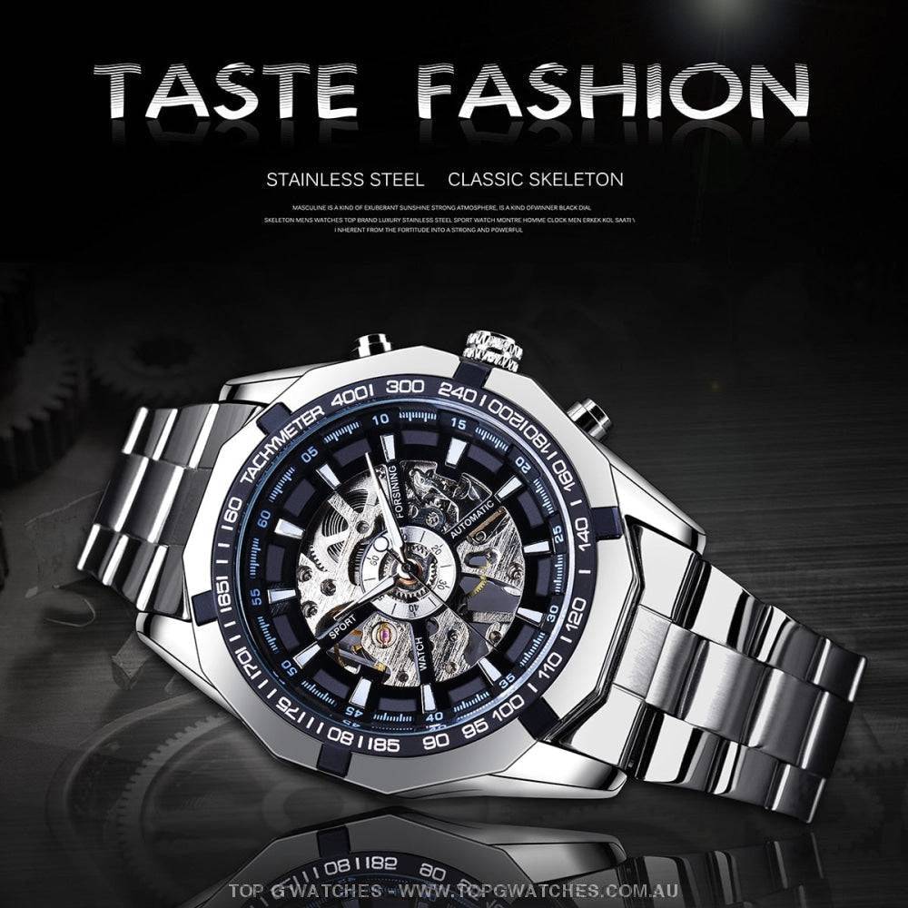 Automatic Mechanical Luxury Forsining Waterproof Self-Wind No Battery Watch - Top G Watches