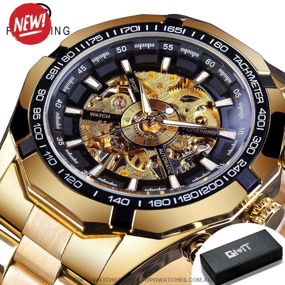 Automatic Mechanical Luxury Forsining Waterproof Self-Wind No Battery Watch - Top G Watches