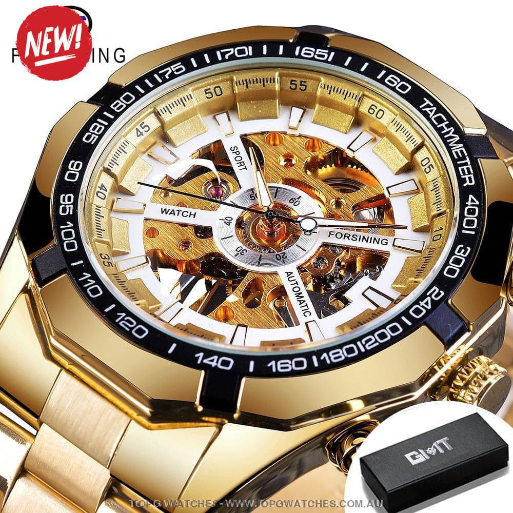 Automatic Mechanical Luxury Forsining Waterproof Self-Wind No Battery Watch - Top G Watches