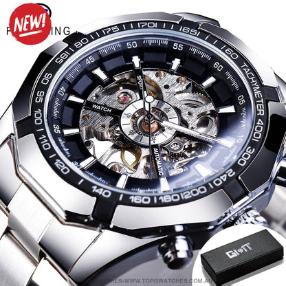 Automatic Mechanical Luxury Forsining Waterproof Self-Wind No Battery Watch - Top G Watches