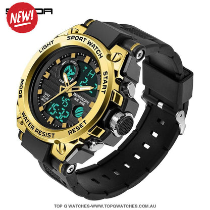 G-Style Shock SANDA Sports Military Dual Shockproof Waterproof Digital Wristwatch - Top G Watches