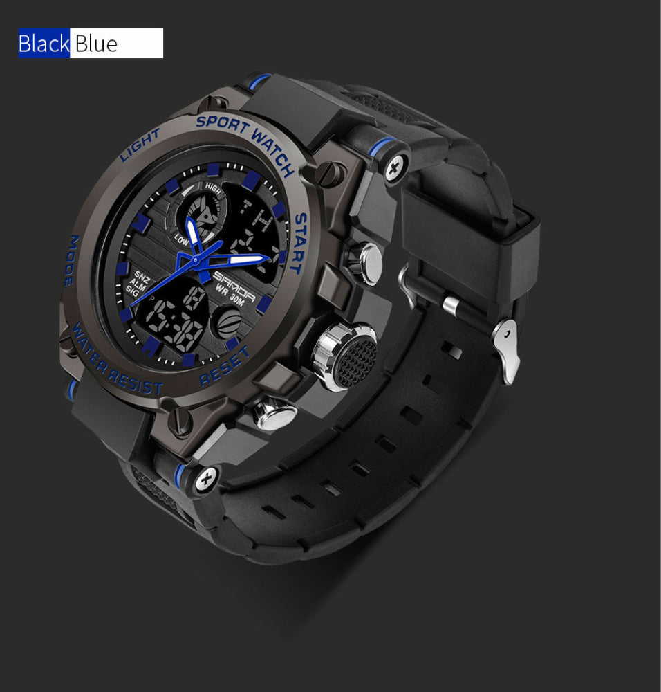 G-Style Shock Sanda Sports Military Dual Shockproof Waterproof Digital Wristwatch Mens Watches