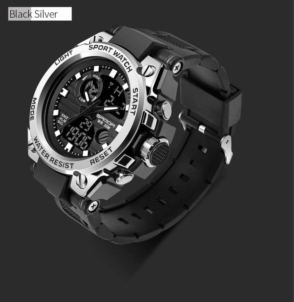 G-Style Shock SANDA Sports Military Dual Shockproof Waterproof Digital Wristwatch - Top G Watches