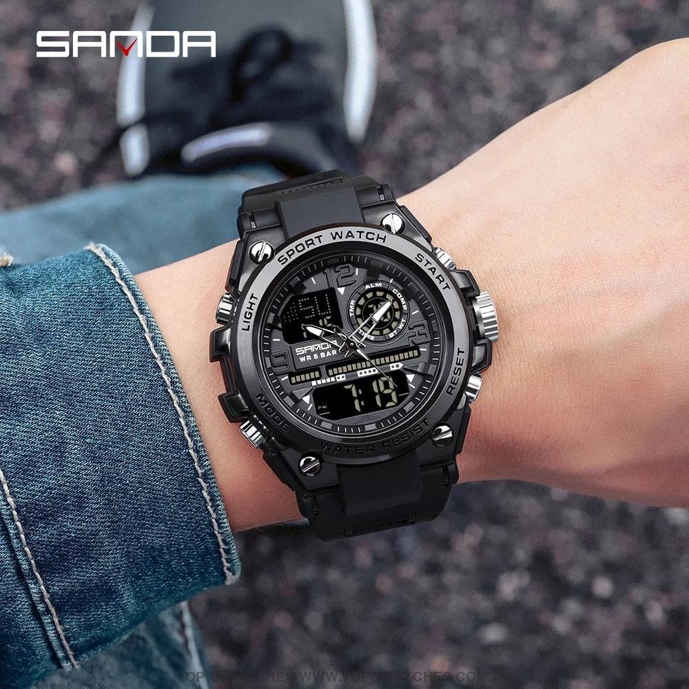 Sanda military waterproof watch online