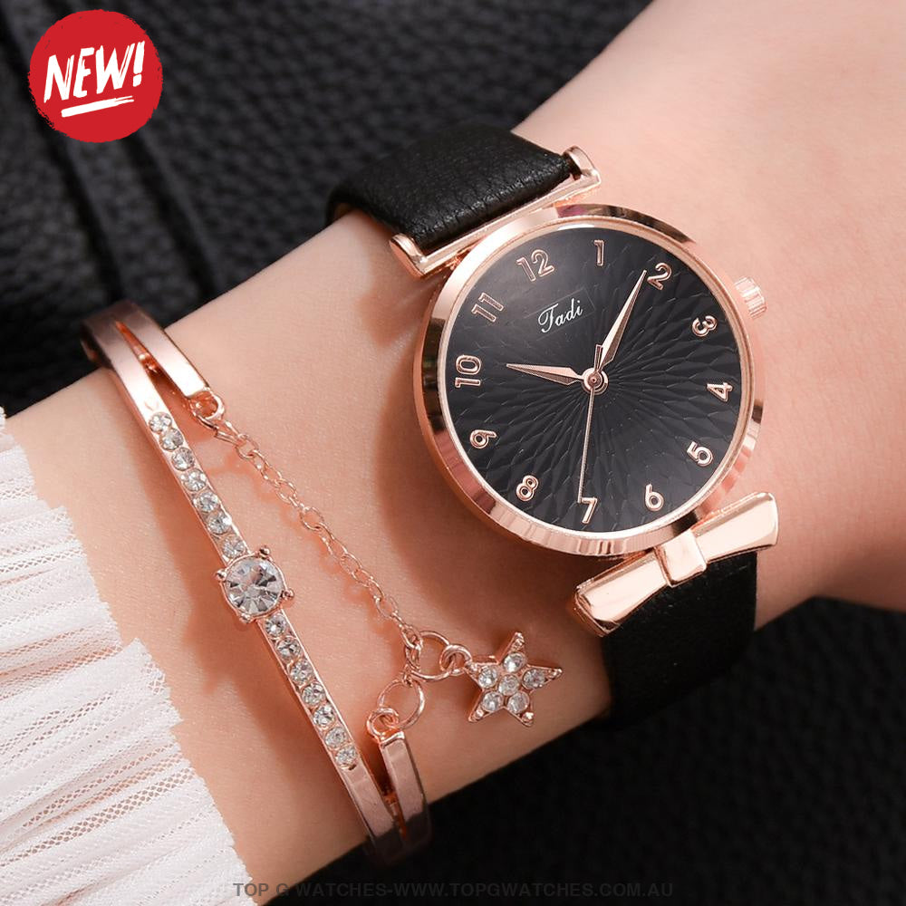 RoseGold Luxury Quartz Ladie's Sports Dress Wristwatch & Bracelet - Top G Watches