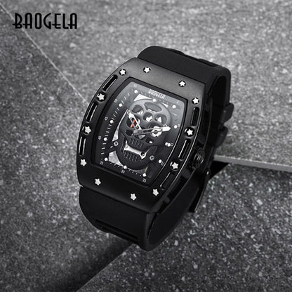 Infamous Baogela Pirate Skull Style Men's Luminous Quartz Skeleton Wristwatch - Top G Watches