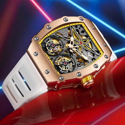 Latest Tonneau Style ONOLA Luxury Sports Waterproof Chronograph Mechanical Men's Quartz Watch - Top G Watches