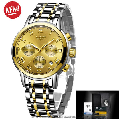 Top Luxury Lige Fashion Chronograph Quartz Ladies' Wristwatch - Top G Watches