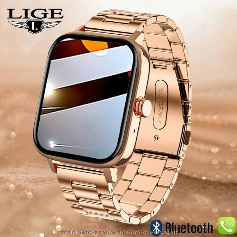 New Lige Smart Bluetooth Call Smart Sport Fitness Men's & Women's Luxury Smart Watch - Top G Watches