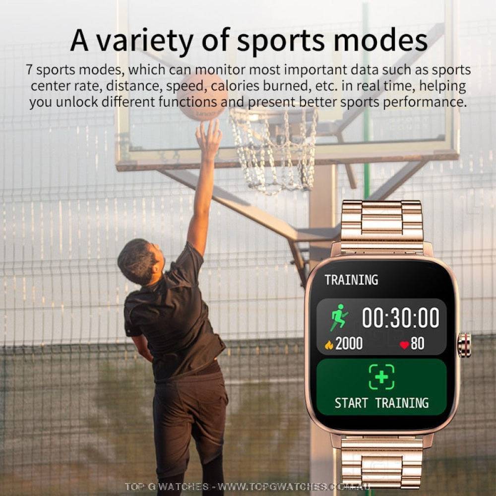 New Lige Smart Bluetooth Call Smart Sport Fitness Men's & Women's Luxury Smart Watch - Top G Watches