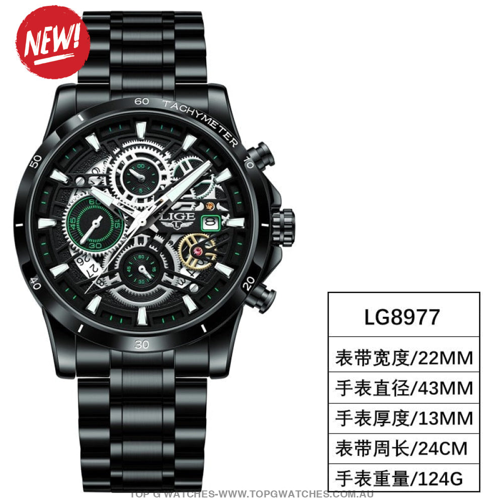 2022 Luxury Business Hollow Sports Waterproof Quartz Men's Military Wristwatch - Top G Watches