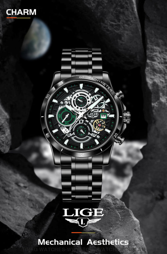 2022 Luxury Business Hollow Sports Waterproof Quartz Men's Military Wristwatch - Top G Watches