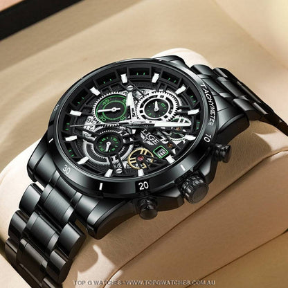 Luxury Lige Business Hollow Sports Waterproof Quartz Men's Military Wristwatch - Top G Watches