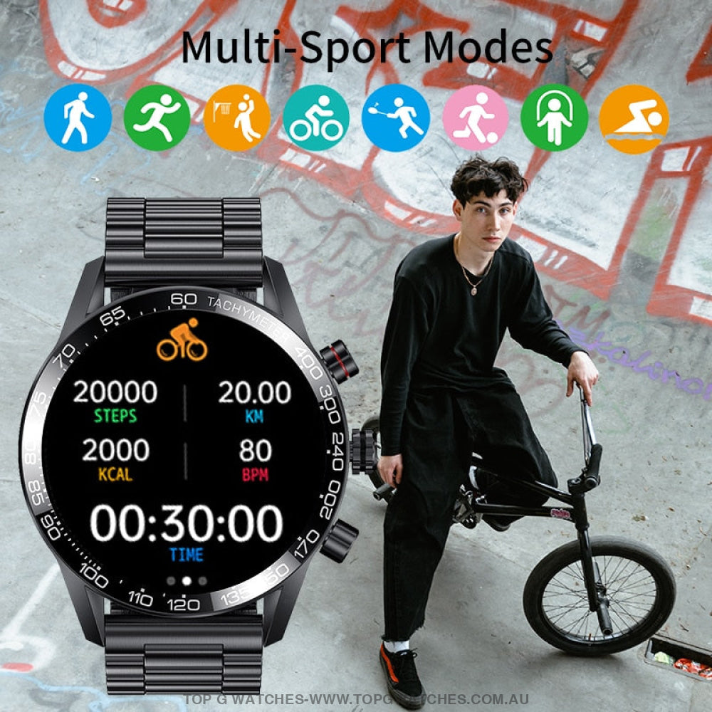 2022 Luxury FULL LED-HD Screen Smart Bluetooth Calling Business Watch - Top G Watches