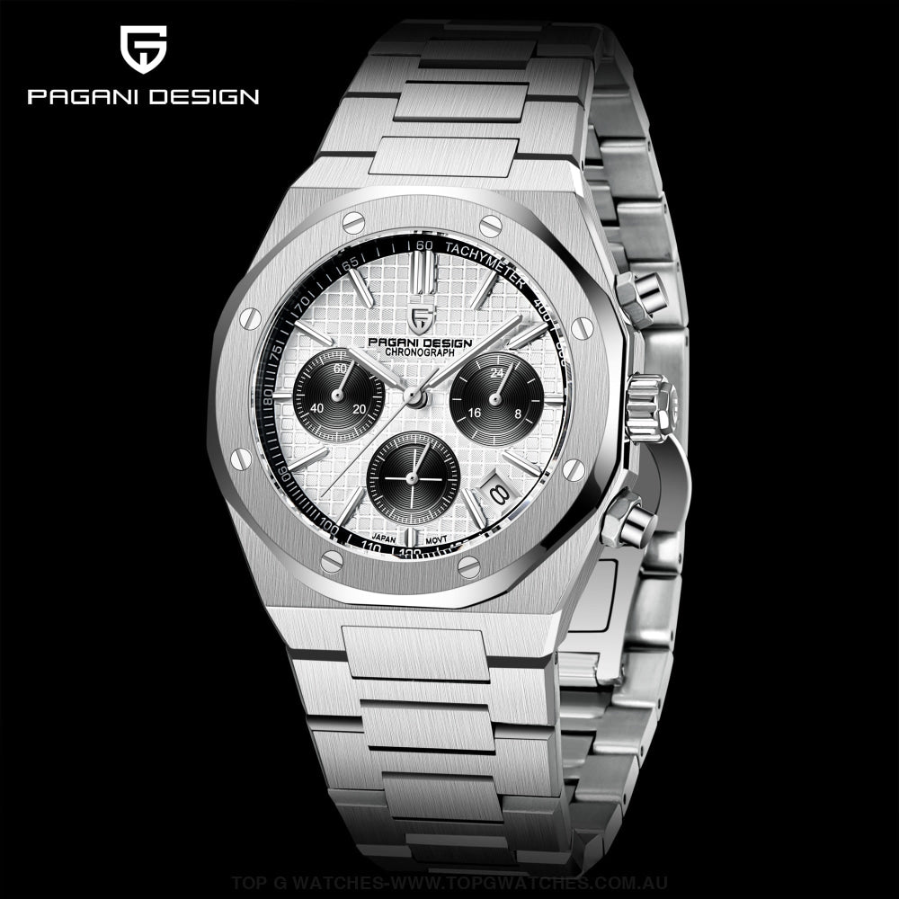 Luxury PAGANI-Design Sapphire Japan VK63 Chronograph 200m Business Sports Watch - Top G Watches