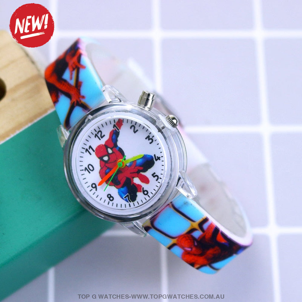 Marvel Spider-Man Disney's Princess Elsa Cartoon light-Up Children's Watch - Top G Watches