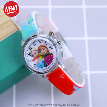 Marvel Spider-Man Disney's Princess Elsa Cartoon light-Up Children's Watch - Top G Watches