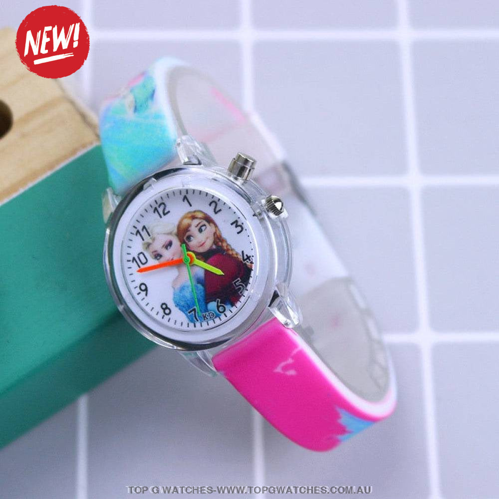 Marvel Spider-Man Disney's Princess Elsa Cartoon light-Up Children's Watch - Top G Watches