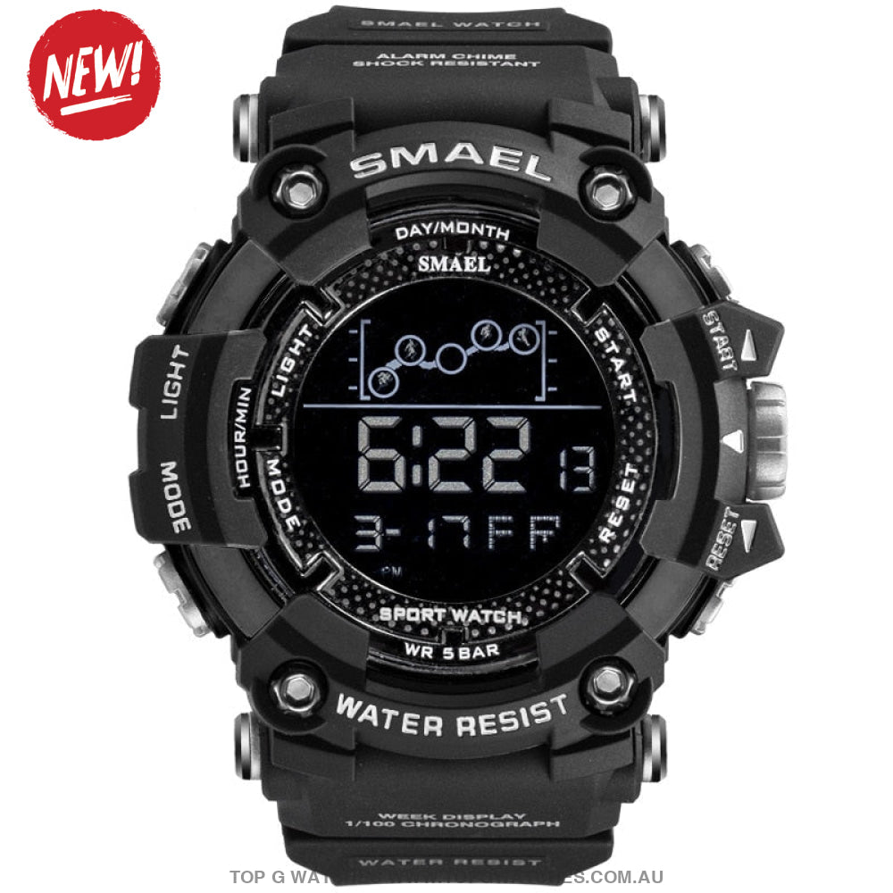 Top Custom Sports Men's Military Fitness 50M Waterproof Digital Sports Watch - Top G Watches