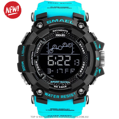 Military Top Smael Men's Fitness 50M Waterproof Digital Sports Watch - Top G Watches