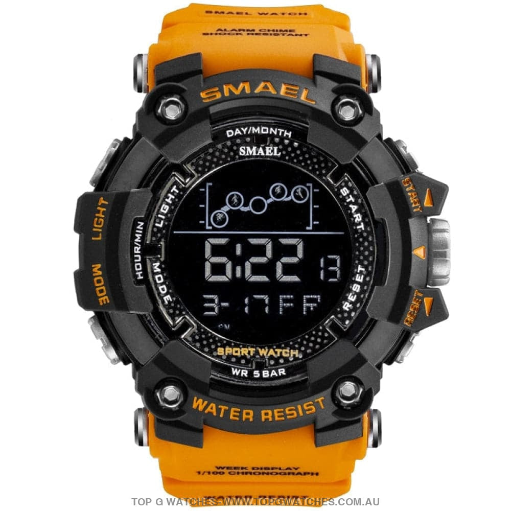 Military Top Smael Men's Fitness 50M Waterproof Digital Sports Watch - Top G Watches