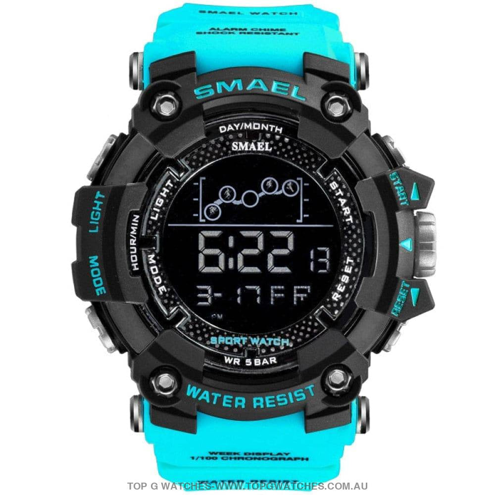 Military Top Smael Men's Fitness 50M Waterproof Digital Sports Watch - Top G Watches