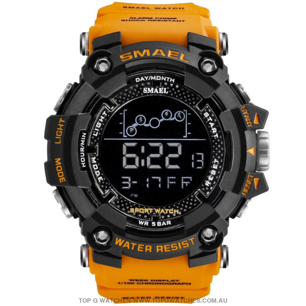 Top Custom Sports Men's Military Fitness 50M Waterproof Digital Sports Watch - Top G Watches