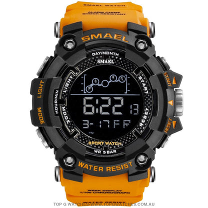 Top Custom Sports Men's Military Fitness 50M Waterproof Digital Sports Watch - Top G Watches