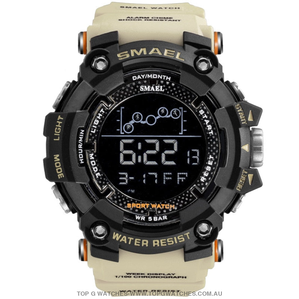 Top Custom Sports Men's Military Fitness 50M Waterproof Digital Sports Watch - Top G Watches