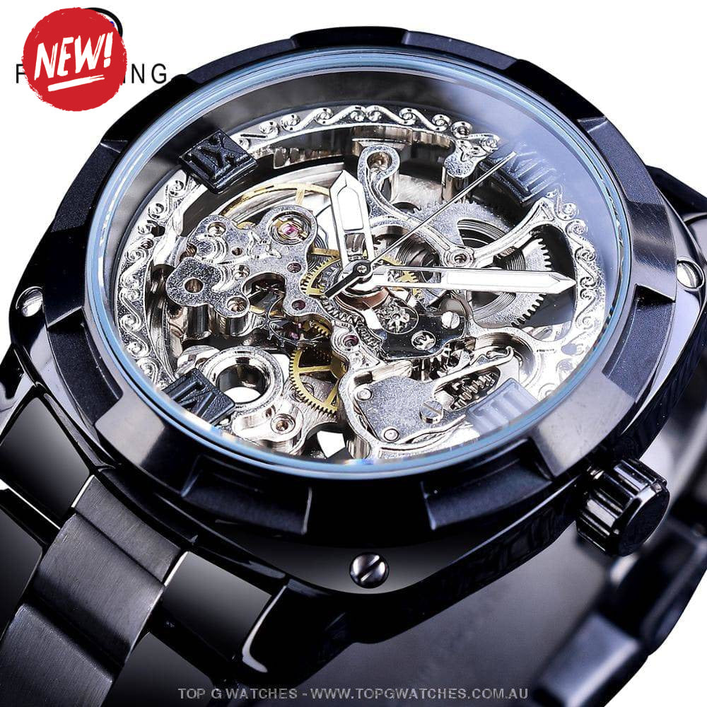 Millionaire Gold Forsining Automatic Mechanical Self-Wind Luxury Watch - Top G Watches