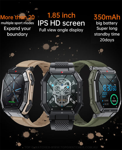 New LIGE Digital Bluetooth Smart HD LED Display Screen Outdoor Sports Fitness Waterproof Smartwatch - Top G Watches