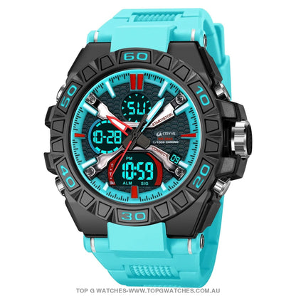 New Sports Model Luxury Stryve Digital-Analog Dual Waterproof Sports Watch - Top G Watches