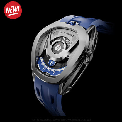 Interchangeable Chivalry Automatic Watch Tb8213 Silver Blue