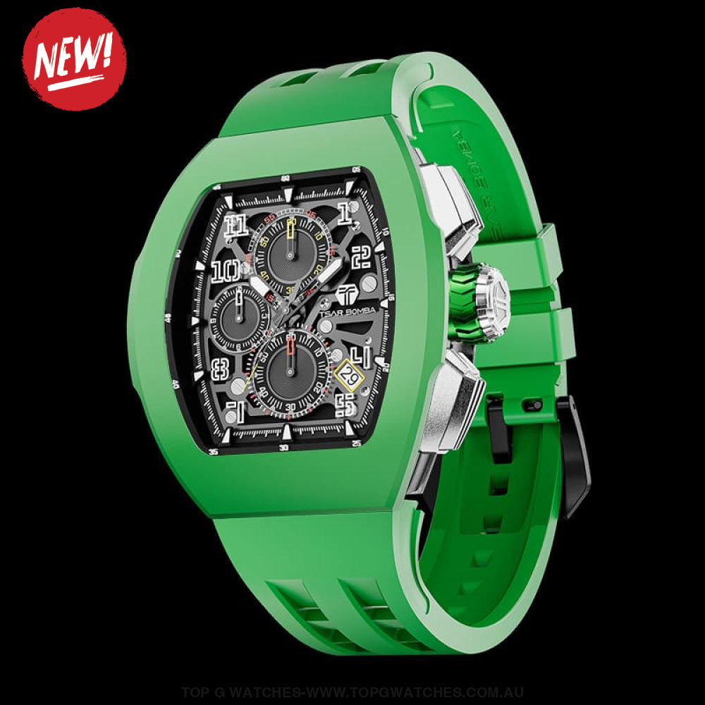 Official TSAR Bomba Interchangeable Luxury Calendar Watch - TB8214 (Watch Only) - Top G Watches