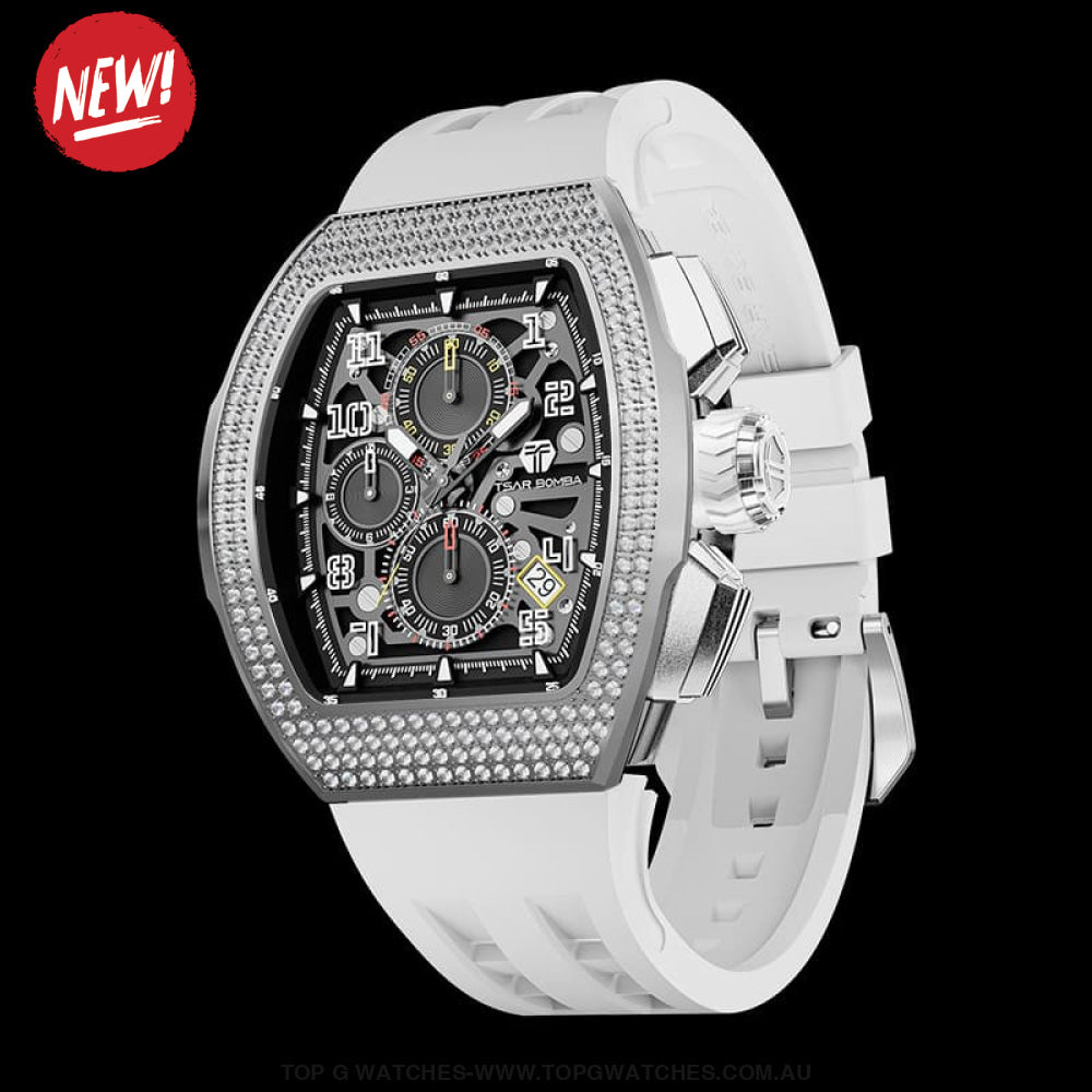 Official TSAR Bomba Interchangeable Luxury Calendar Watch - TB8214 (Watch Only) - Top G Watches