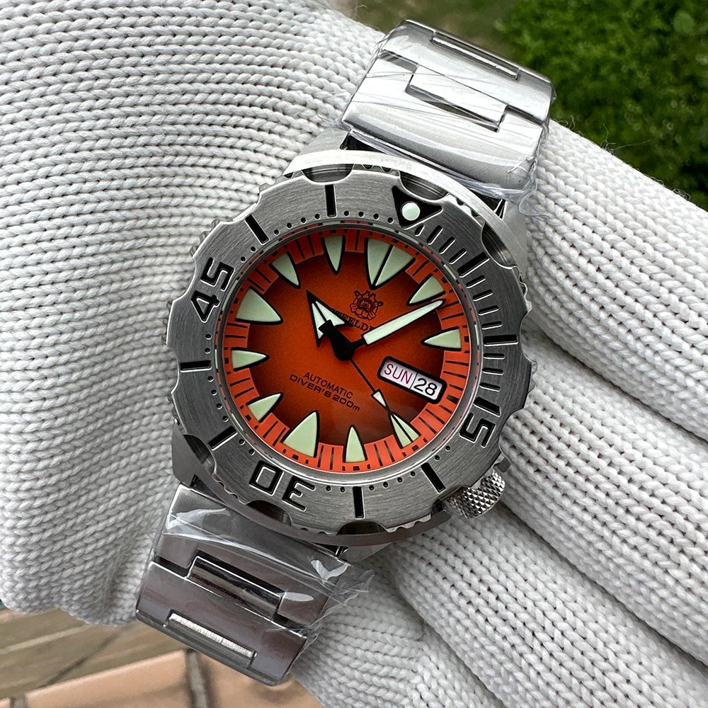 Divers 200M SteelDive Day Date Sapphire Glass Japan NH36 Automatic - SD1984 - Top G Watches