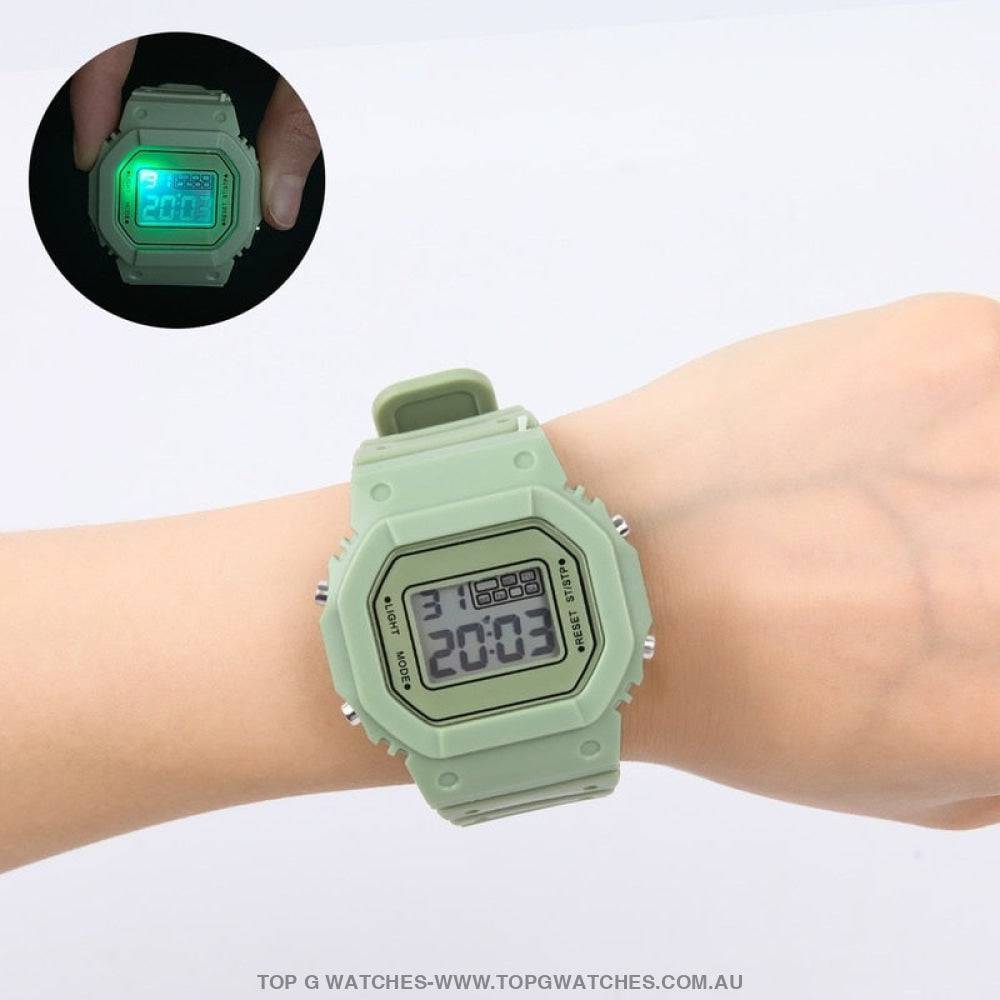 Cool Luminous Digital Electronic Sports Display Fitness Kid s Wristwat Top G Watches