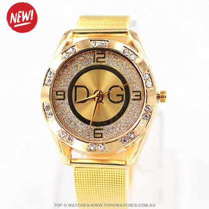 Gold Jewel DQG Fashion Luxury Quartz Ladies' Casual Dress Watch - Top G Watches