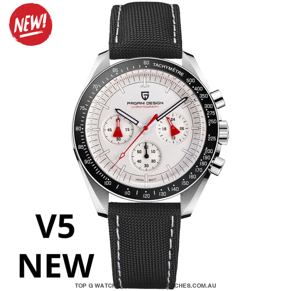 Pagani Design PD-1701 Luxury MechaQuartz Automatic Sapphire Mirror Wristwatch - Top G Watches