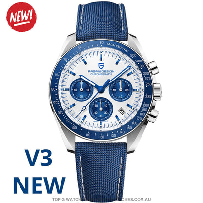 2023 Pagani Design Pd-1701 Luxury Quartz Automatic Sapphire Mirror Wristwatch Blue 1 / China No