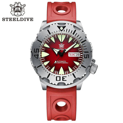 Divers 200M SteelDive Day Date Sapphire Glass Japan NH36 Automatic - SD1984 - Top G Watches