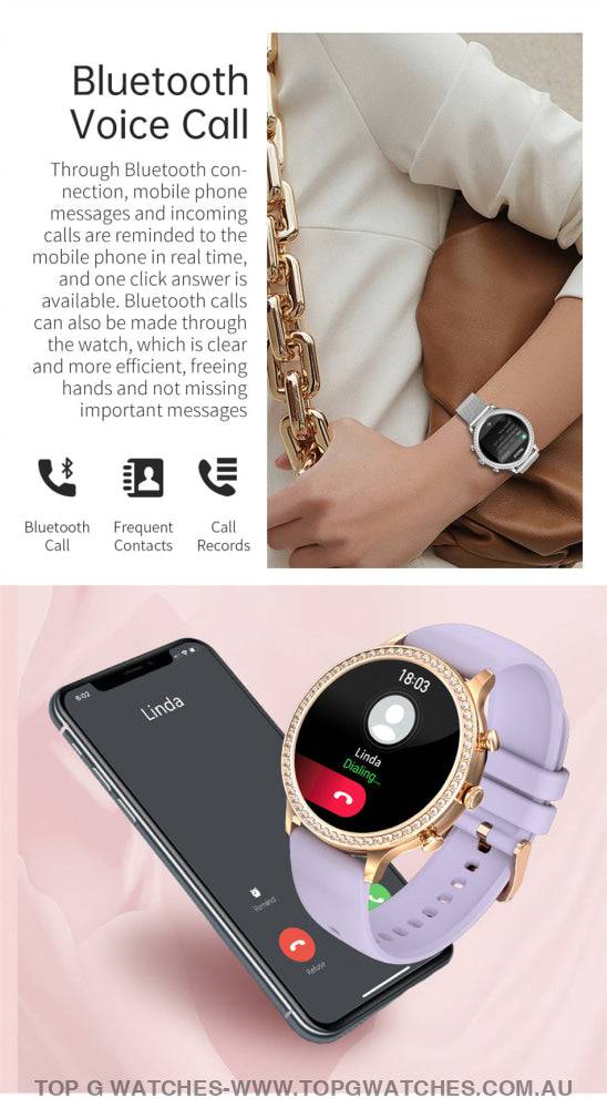 Fashion Lige Bluetooth Call Blood Pressure DIY Custom Dial Sport Bracelet Waterproof Smartwatch - Top G Watches