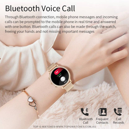 Fashion Lige Bluetooth Call Blood Pressure DIY Custom Dial Sport Bracelet Waterproof Smartwatch - Top G Watches