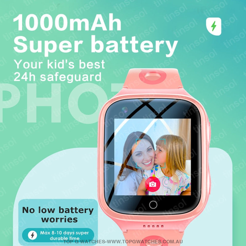 Safeguard Kids Pro Video Call Phone Gps Monitor Child Sports Digital Tracker Smartwatch Smart