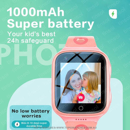 Safeguard Kids Pro Video Call Phone GPS Monitor Child Sports Digital Tracker Smartwatch - Top G Watches