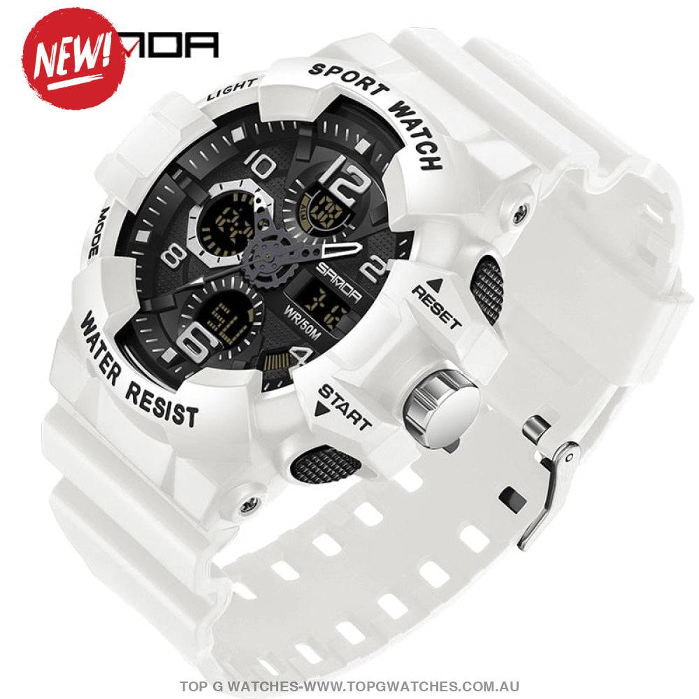 Sports Sanda G-Style Shock Military Waterproof Electronic Wristwatch - Top G Watches