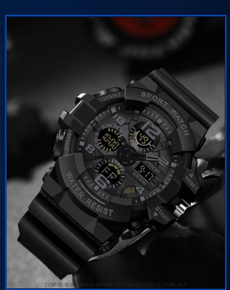 Sports Sanda G-Style Shock Military Waterproof Electronic Wristwatch - Top G Watches