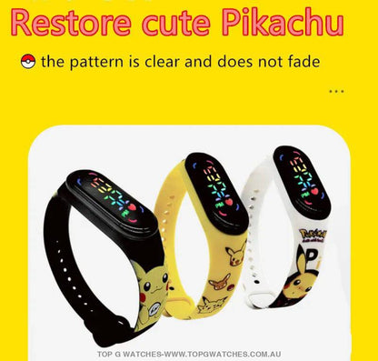 Smart-LED Digital Pokémon Gotta Catch 'Em All - Smart Electronic Silicone Watch - Top G Watches