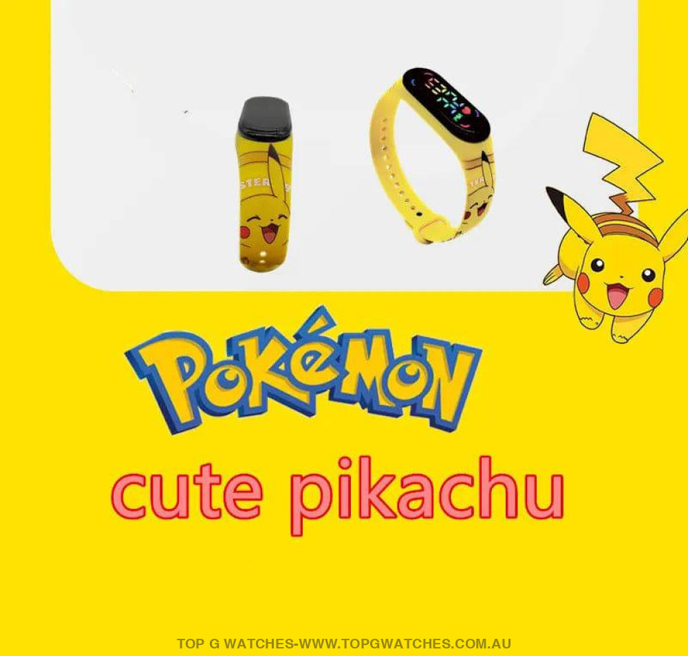 Smart-LED Digital Pokémon Gotta Catch 'Em All - Smart Electronic Silicone Watch - Top G Watches