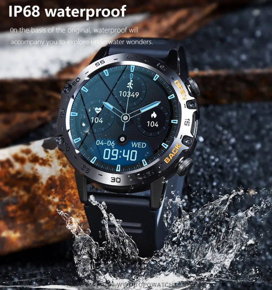 Smart Steel Bluetooth Health Sports Fitness Waterproof Melanda Smartwatch - Top G Watches
